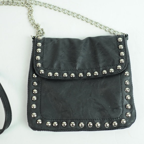 Elegant Black Studded Mini Bag - Picture 2 of 5